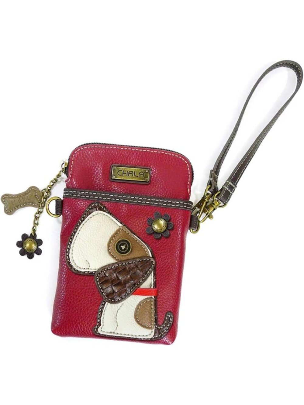 Multicolor Dog Print Crossbody Purse for Women | Adjustable Strap PU Leather